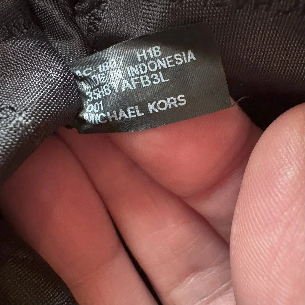 Michael Kors Adele Leather Backpack Bag Black